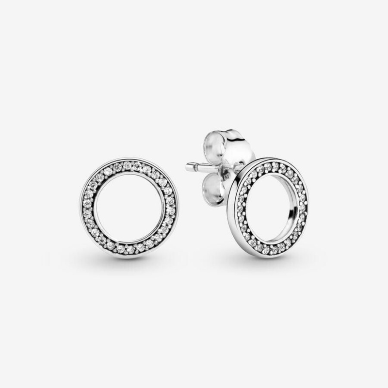 Clous d'Oreilles Pandora Sparkling Circle | IZZ-42783697