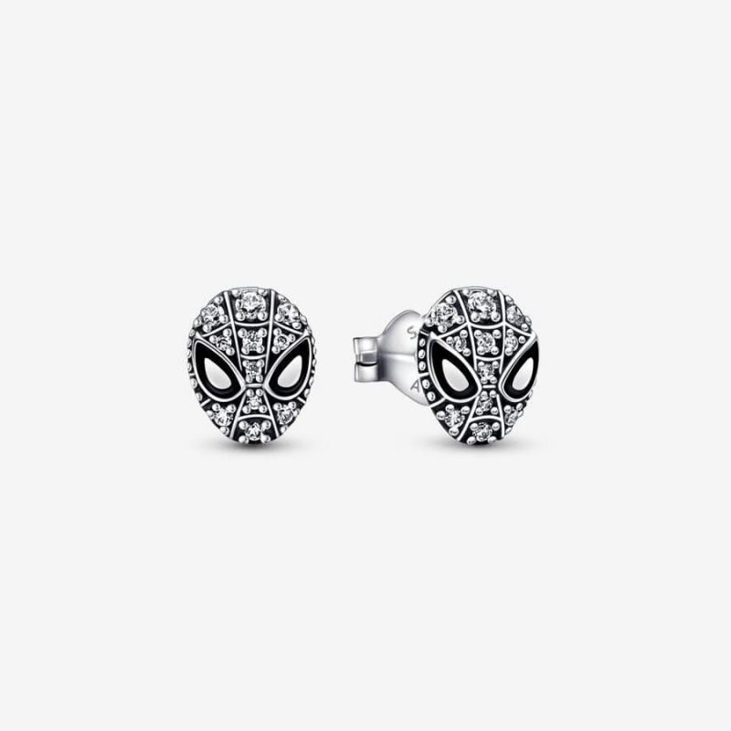 Clous d'Oreilles Pandora Marvel Spider-Man Mask Pavé | MLP-54887648