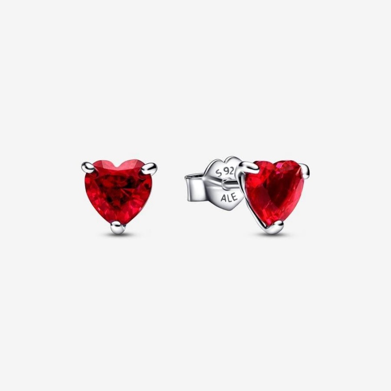 Clous d'Oreilles Pandora Heart Rouge | PEJ-25322044