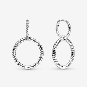 Boucles d'Oreilles Créoles Pandora Moments Double | TPP-69064262