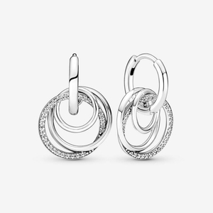 Boucles d'Oreilles Créoles Pandora Family Always Encircled | KEP-03142805