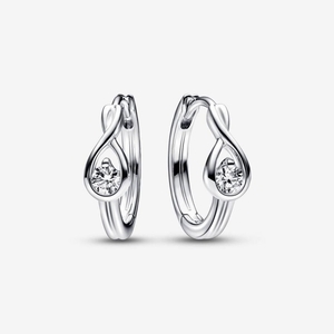 Boucles d'Oreilles Créoles Pandora Brilliance Lab-Created 0.20 ct tw Diamond | YTI-59545055