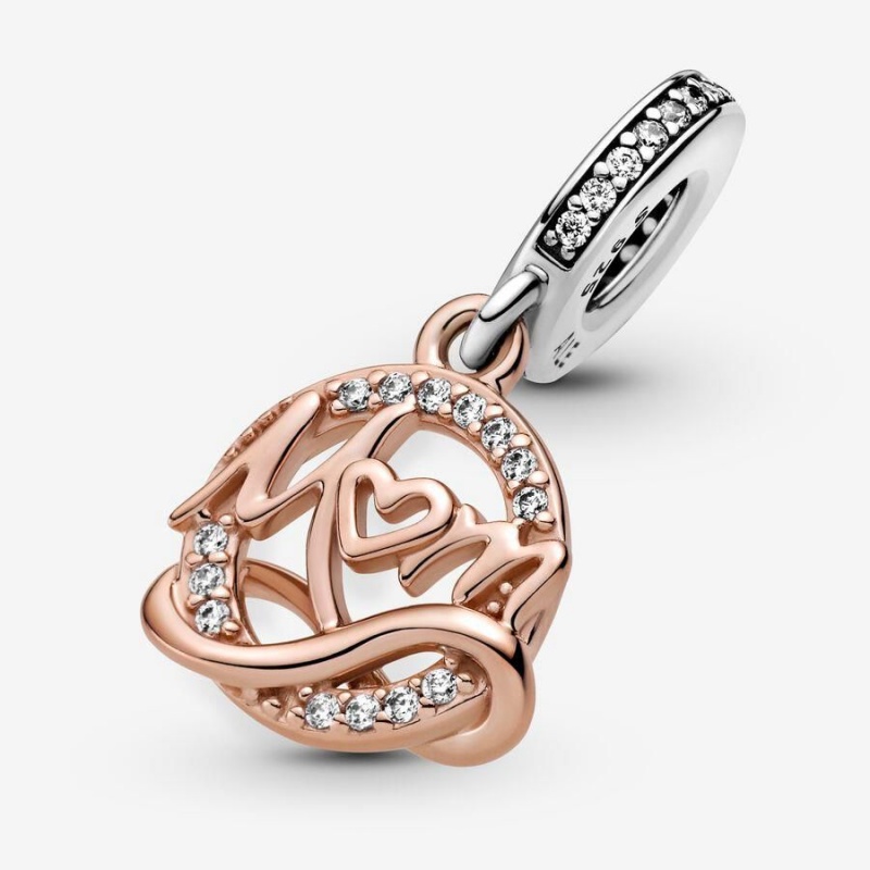 Charm Pendentif Pandora Two-Tone Mom | HBY-43452585