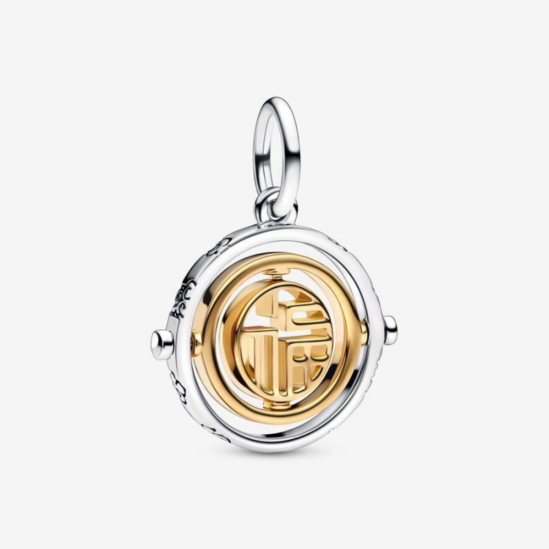 Charm Pendentif Pandora Two-Tone Fú Spinning | AZN-16504773