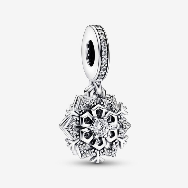 Charm Pendentif Pandora Sparkling Snowflake Double | WLR-47806142