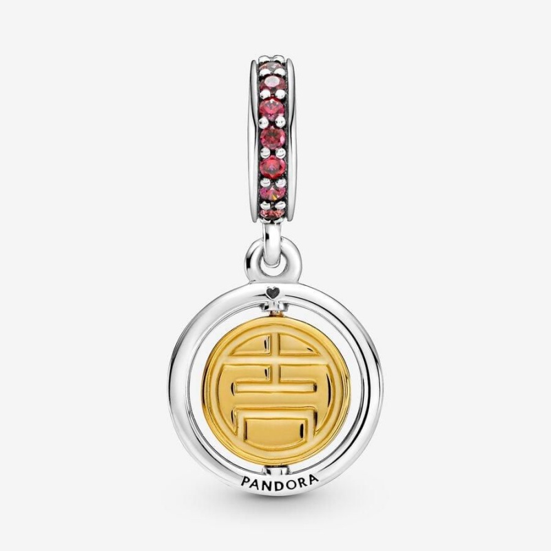 Charm Pendentif Pandora Spinning Lucky Rouge | NBT-44737114