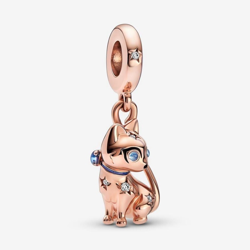 Charm Pendentif Pandora Sparkling Pet Cat Bleu | WND-70682575