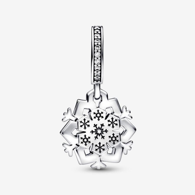 Charm Pendentif Pandora Sparkling Snowflake Double | WLR-47806142