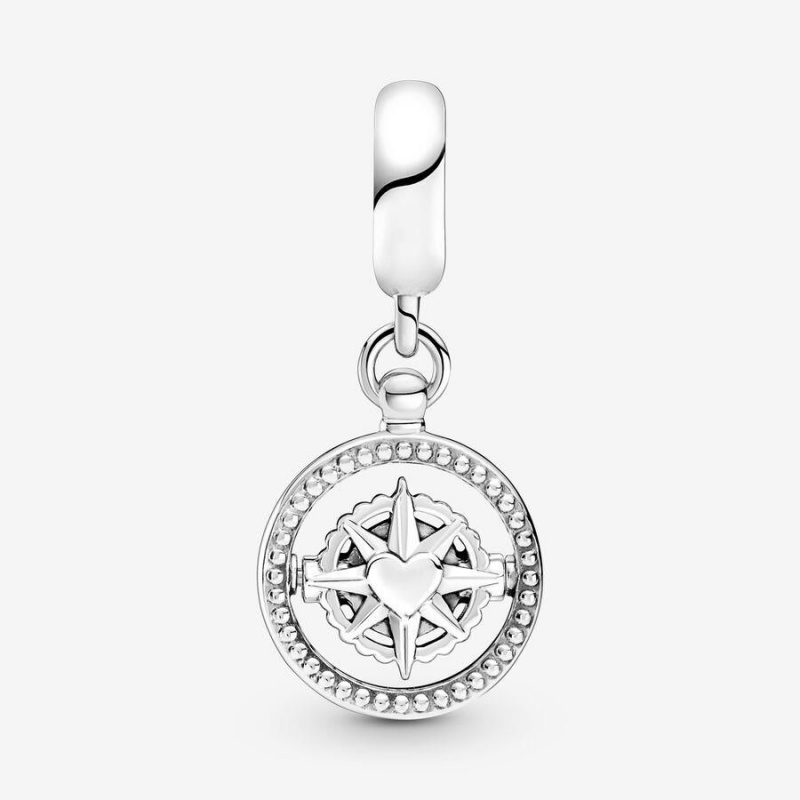 Charm Pendentif Pandora Spinning Compass Bleu | MRJ-23477270