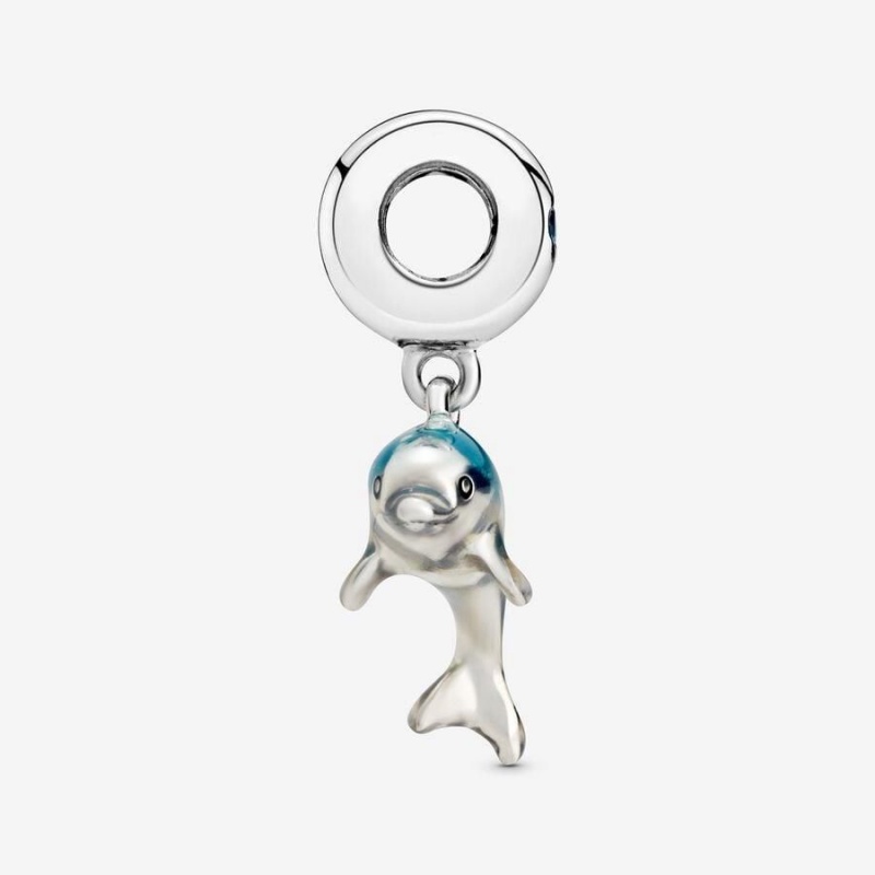 Charm Pendentif Pandora Shimmering Dolphin Bleu | ZVQ-32368524