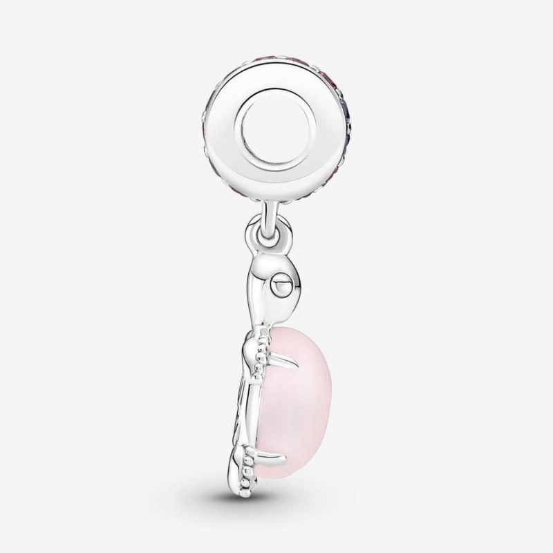 Charm Pendentif Pandora Murano Glass Sea Turtle Rose | YEB-56883476