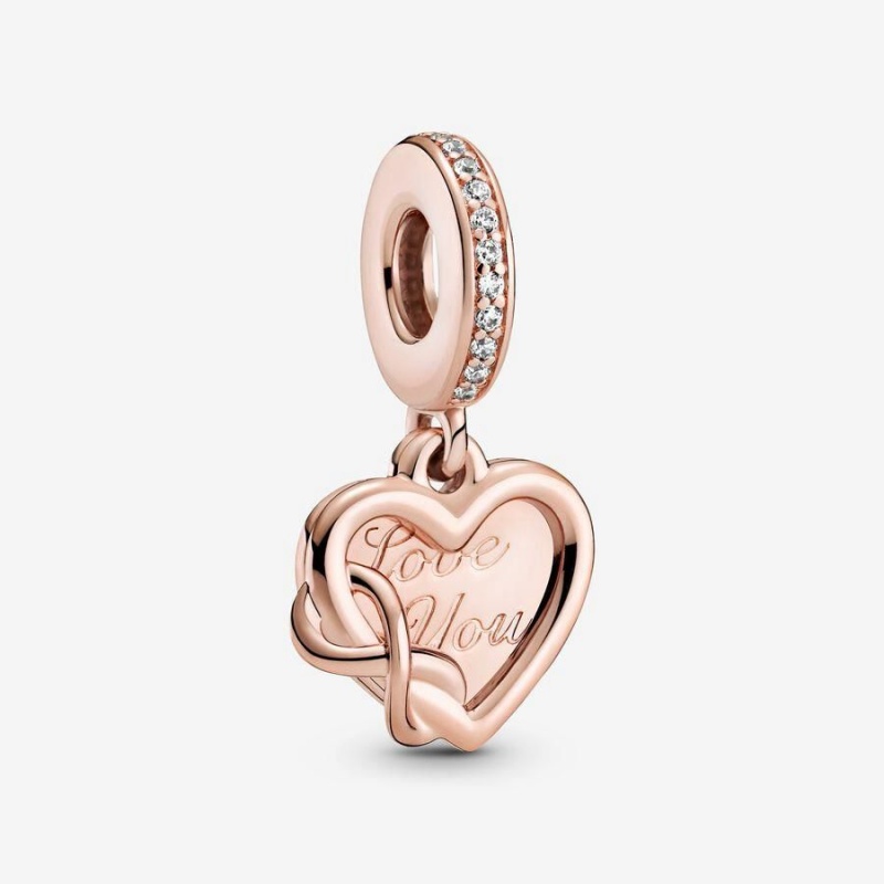 Charm Pendentif Pandora Love You Infinity Heart | DXY-35765850