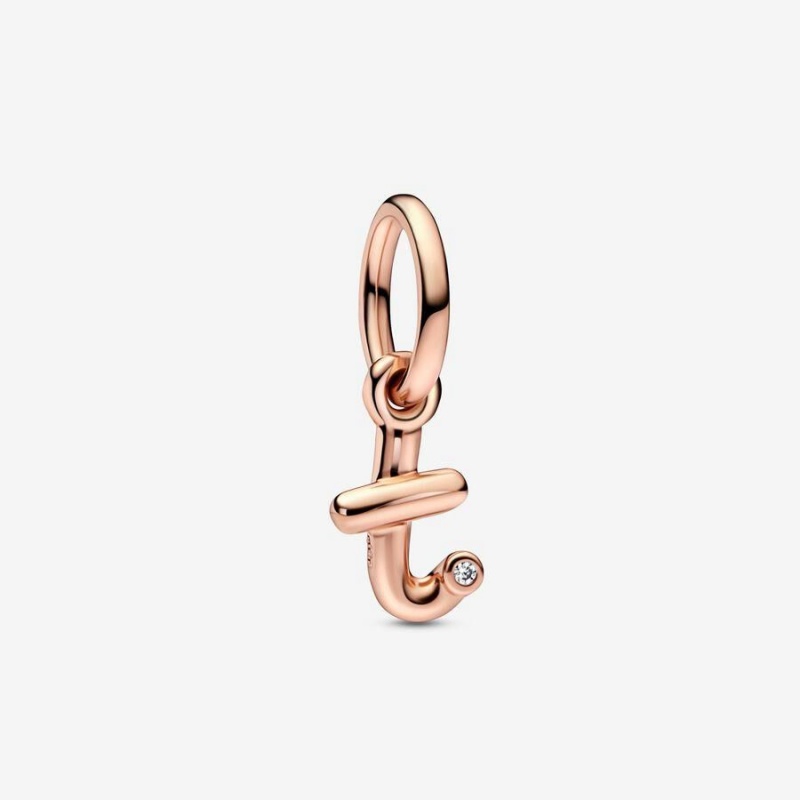 Charm Pendentif Pandora Letter T Script Alphabet | IQP-86752872