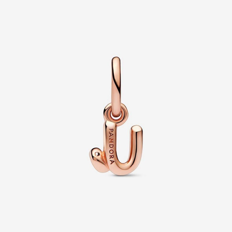 Charm Pendentif Pandora Letter U Script Alphabet | CVI-88656659