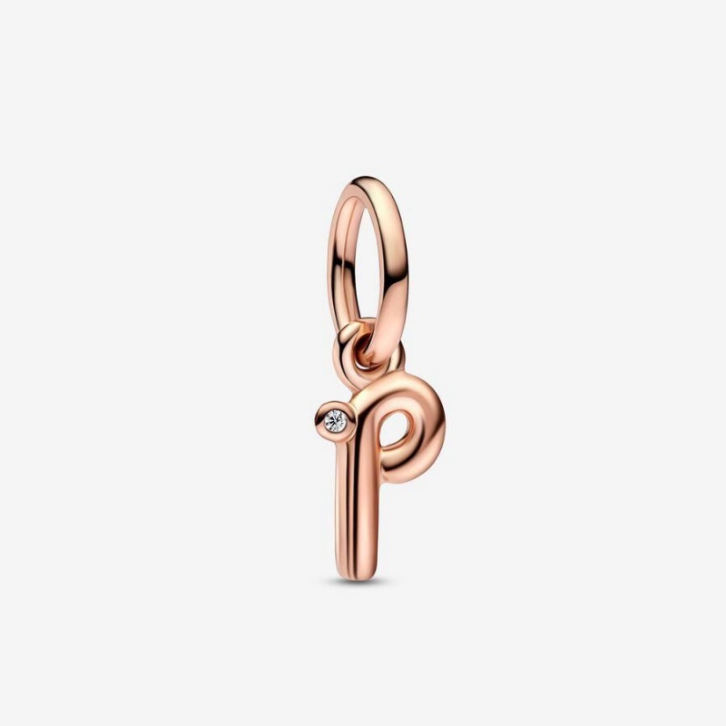 Charm Pendentif Pandora Letter P Script Alphabet | PNL-27048390