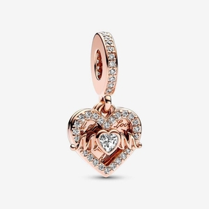 Charm Pendentif Pandora Heart & Mum | LZC-12018770