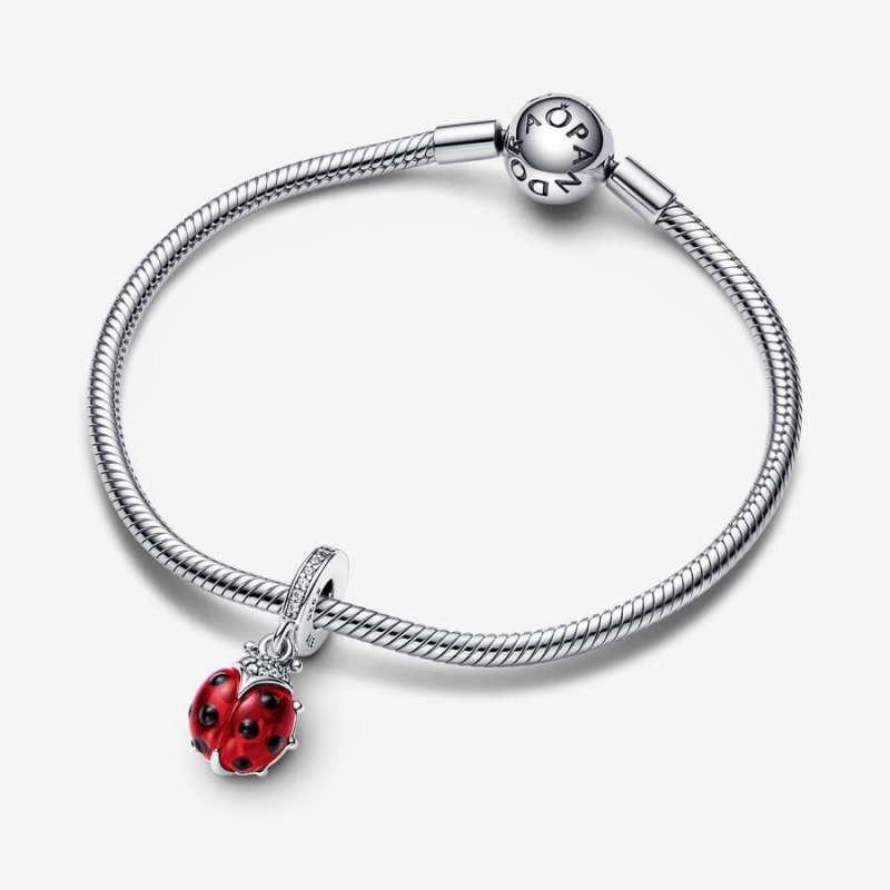 Charm Pendentif Pandora Ladybird Rouge | YCZ-41421181