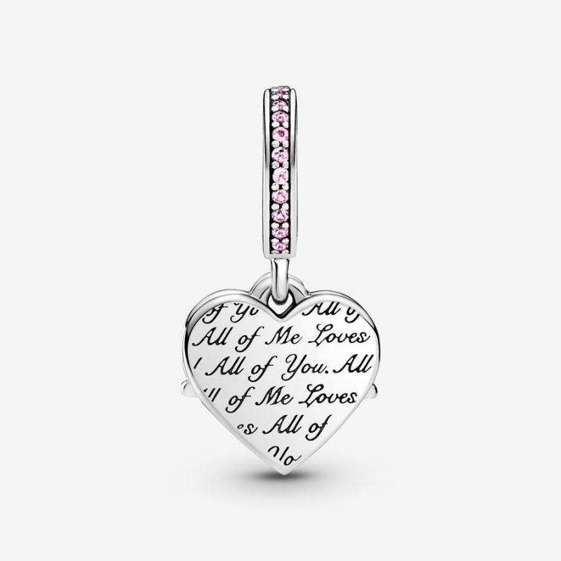 Charm Pendentif Pandora Heart & Mom Rose | CZF-07371780