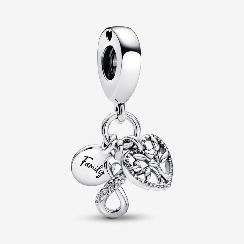 Charm Pendentif Pandora Family Infinity Triple | QFG-32774064