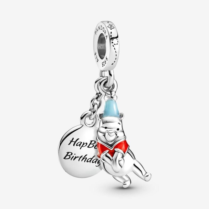 Charm Pendentif Pandora Disney Winnie the Pooh Birthday Multicolore | MMS-20546253