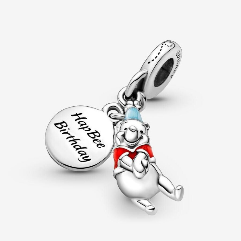 Charm Pendentif Pandora Disney Winnie the Pooh Birthday Multicolore | MMS-20546253