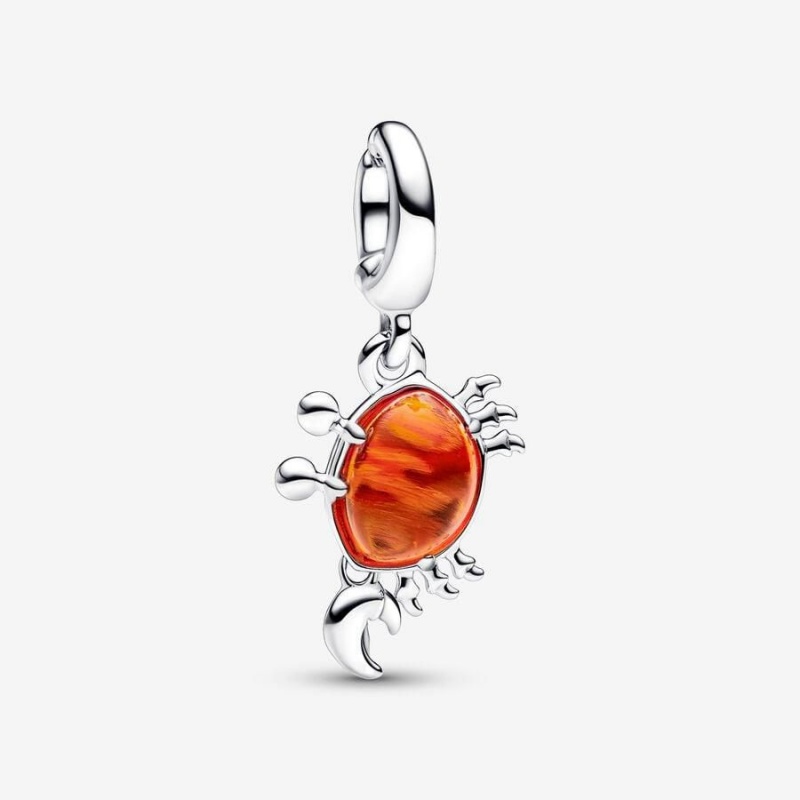 Charm Pendentif Pandora Disney The Little Mermaid Sebastian Crab Orange | OXG-19528545