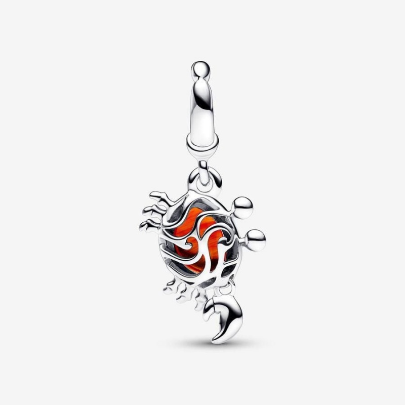 Charm Pendentif Pandora Disney The Little Mermaid Sebastian Crab Orange | OXG-19528545