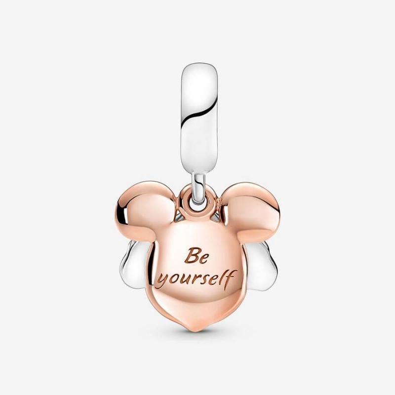 Charm Pendentif Pandora Disney Mickey Mouse Double Blanche | KYC-37018848