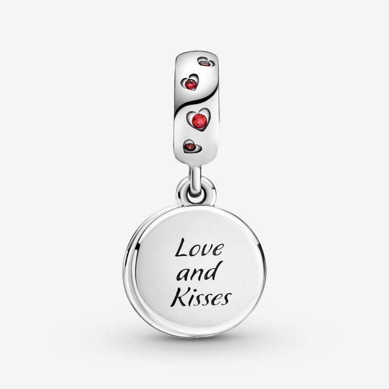 Charm Pendentif Pandora Disney Mickey Mouse & Minnie Mouse Love and Kisses Rouge | JMX-43968576