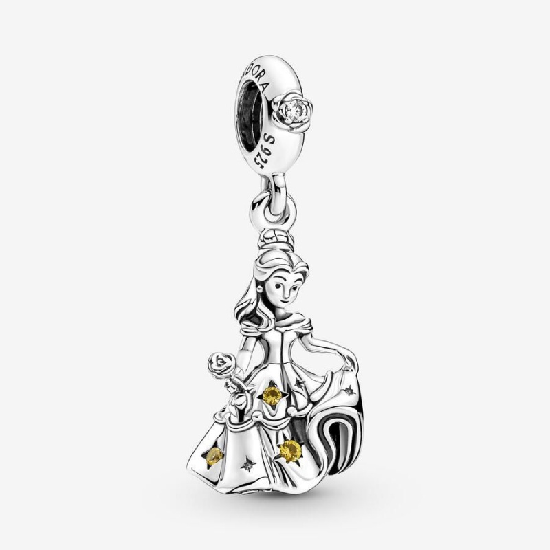 Charm Pendentif Pandora Disney Beauty and the Beast Dancing Belle Multicolore | RFC-22278355