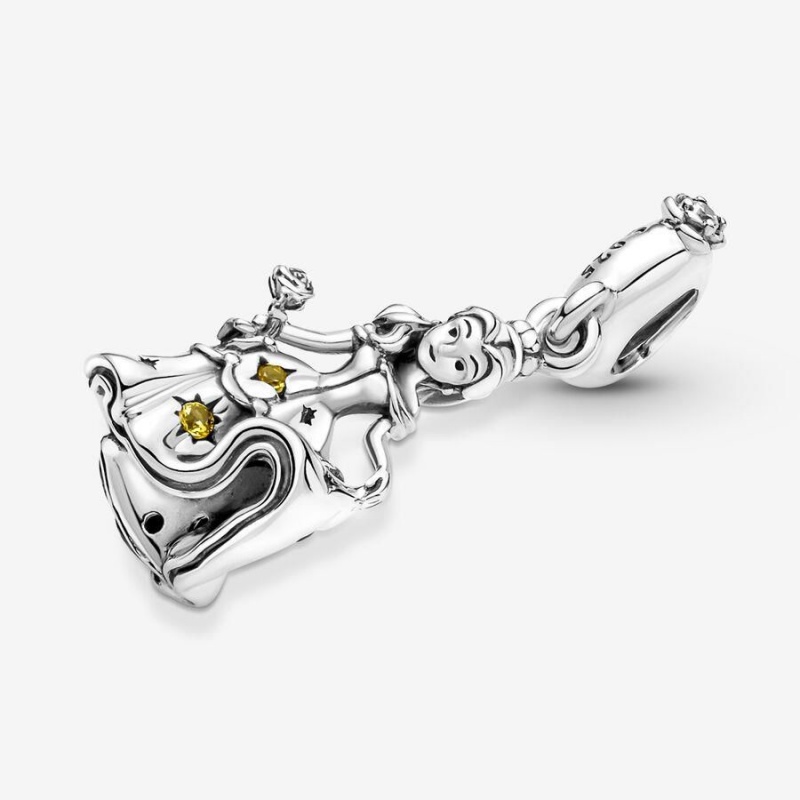 Charm Pendentif Pandora Disney Beauty and the Beast Dancing Belle Multicolore | RFC-22278355