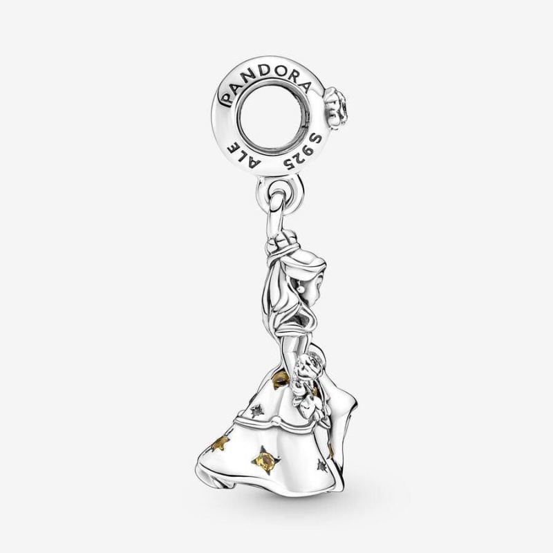 Charm Pendentif Pandora Disney Beauty and the Beast Dancing Belle Multicolore | RFC-22278355