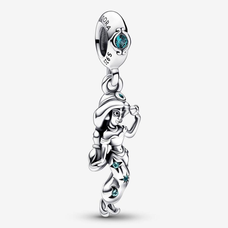 Charm Pendentif Pandora Disney Aladdin Princess Jasmine Bleu | RZD-23447379