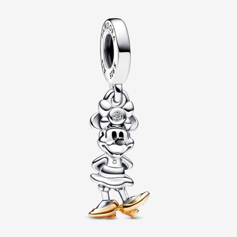 Charm Pendentif Pandora Disney 100th Anniversary Minnie Mouse 0.009 ct tw Lab-Created Diamond | MOO-21084384