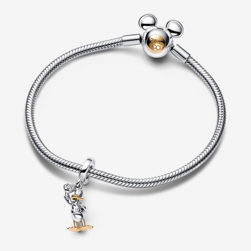 Charm Pendentif Pandora Disney 100th Anniversary Donald Duck 0.009 ct tw Lab-Created Diamond | IFB-47385574