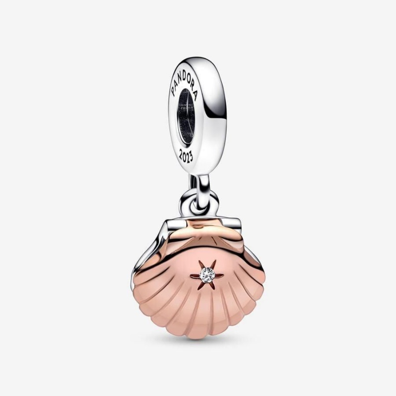 Charm Pendentif Pandora Club 2023 Sea Shell & Treated Freshwater Cultured Pearl Blanche | PGH-89654418