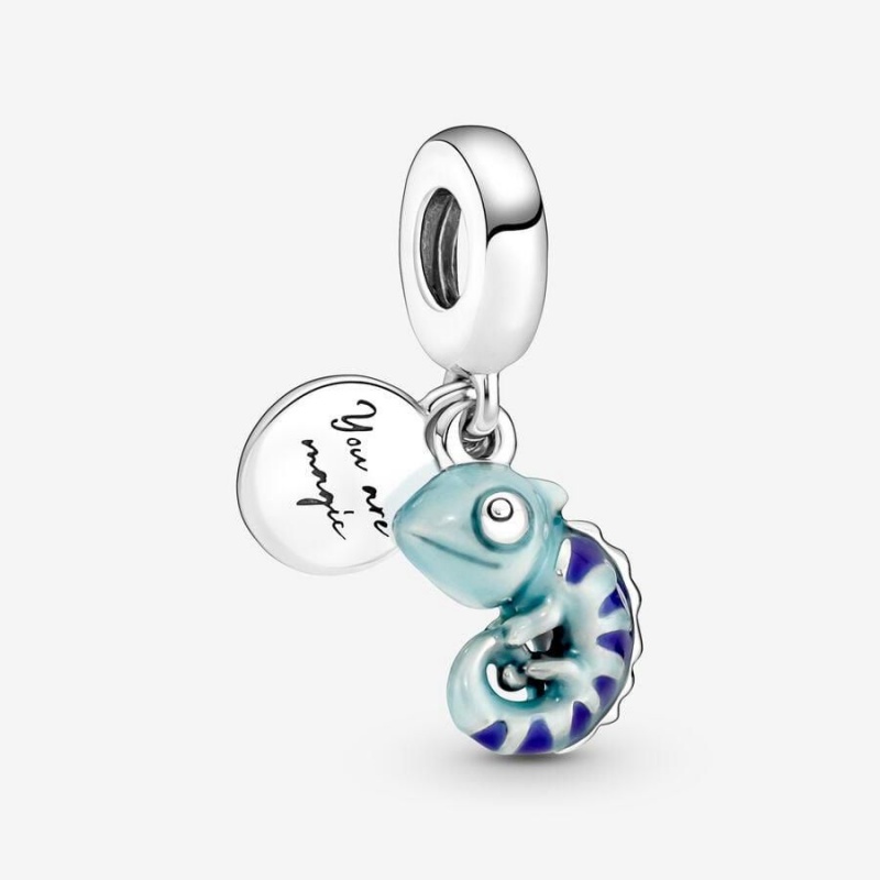 Charm Pendentif Pandora Color-Changing Chameleon Bleu | XNR-41529118