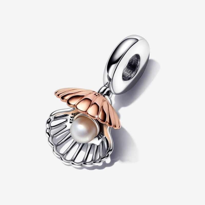 Charm Pendentif Pandora Club 2023 Sea Shell & Treated Freshwater Cultured Pearl Blanche | PGH-89654418