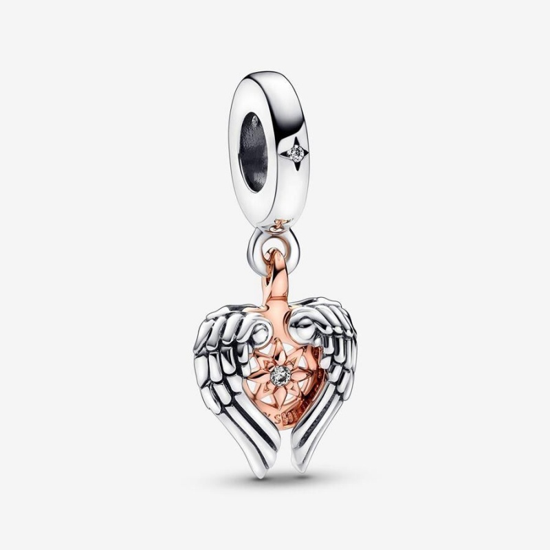 Charm Pendentif Pandora Celestial Compass Angel Wings | JPV-09237220