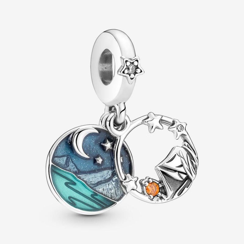 Charm Pendentif Pandora Camping Night Sky Double Bleu | GMN-79971108