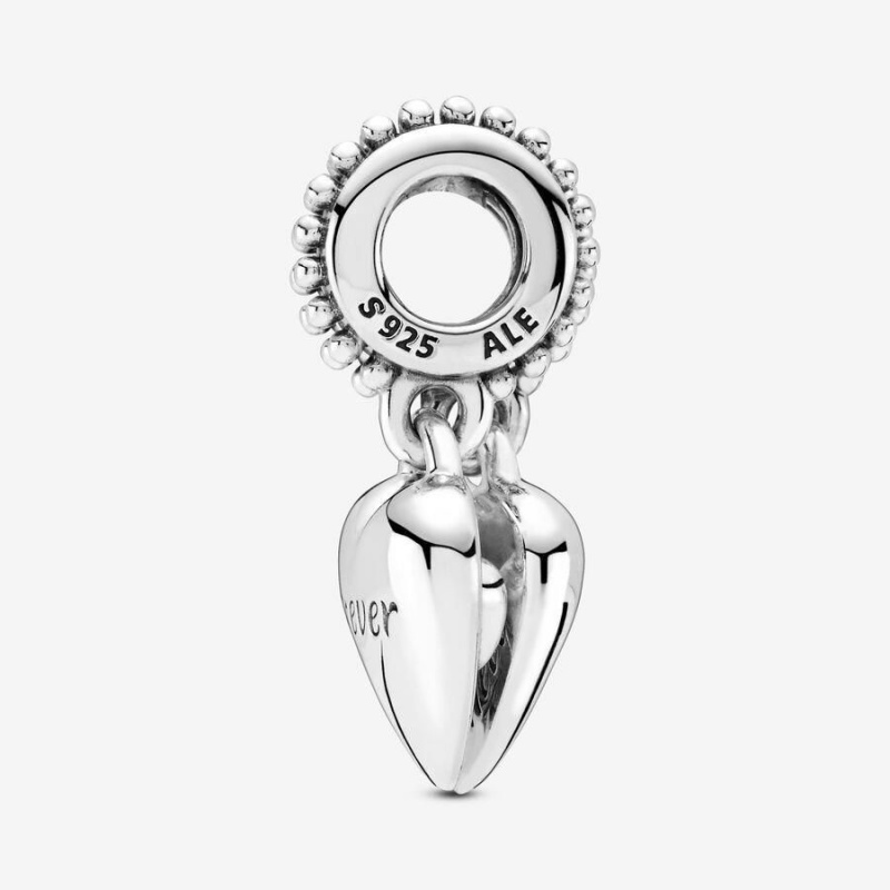 Charm Pendentif Pandora Aunt & Niece Split Heart | HKJ-63689592