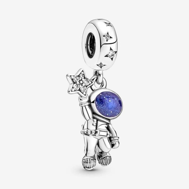 Charm Pendentif Pandora Astronaut in the Galaxy Bleu | PFI-32337279