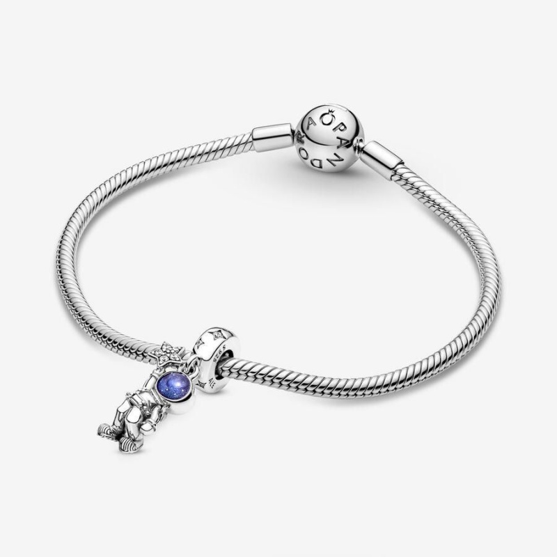 Charm Pendentif Pandora Astronaut in the Galaxy Bleu | PFI-32337279