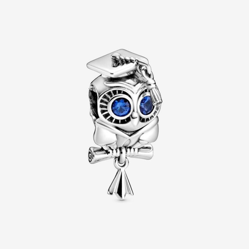 Charm Pandora Wise Owl Graduation Bleu | TRY-94331581