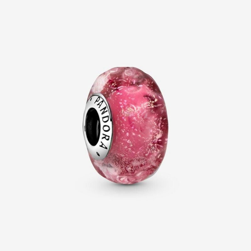 Charm Pandora Wavy Murano Glass Rose | GEI-51125087