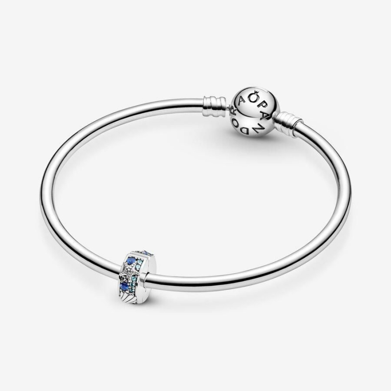 Charm Pandora Tropical Starfish & Shell Clip Bleu | GVF-19631708