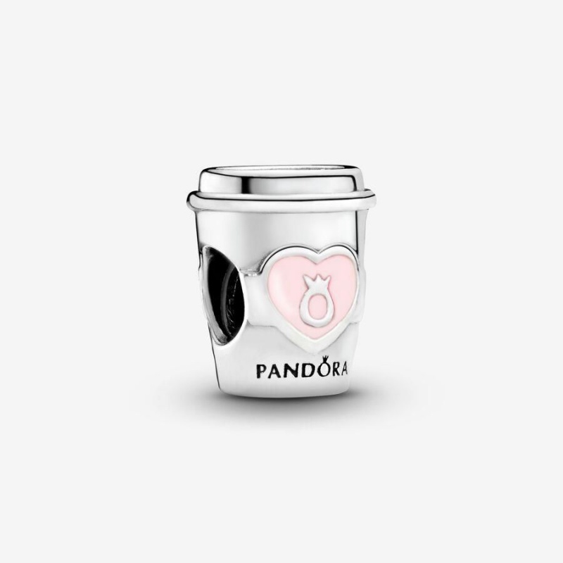 Charm Pandora Take a Break Coffee Cup Rose | FTP-74168739