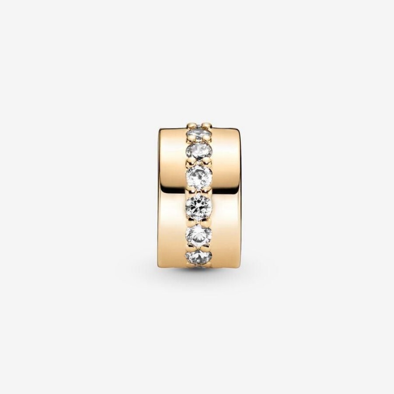 Charm Pandora Sparkling Row Clip | BWF-20503803