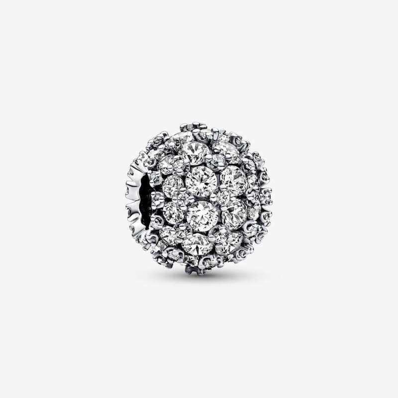 Charm Pandora Sparkling Pavé Round | BXQ-77323922