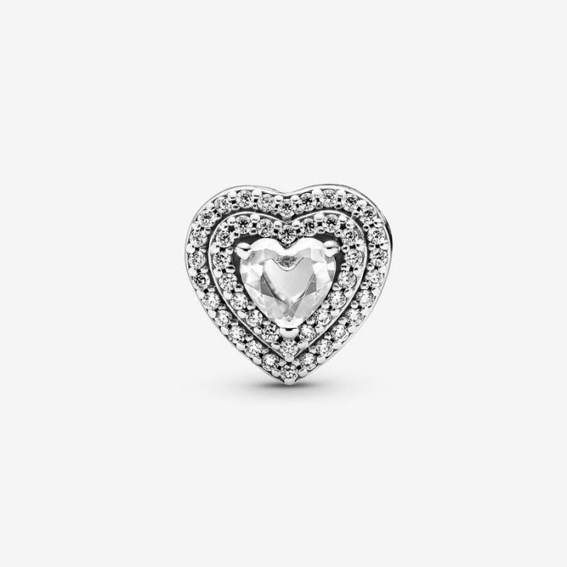 Charm Pandora Sparkling Leveled Hearts | XJG-69306392